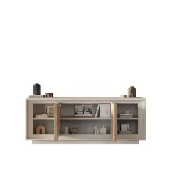 Madia moderna Rovere Cadiz e Cashmere 4 ante battenti linea Eos