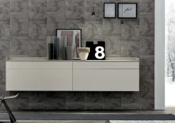 Madia sospesa 4 cassetti con top a vassoio Sir linea Nais disponibile in vari colori