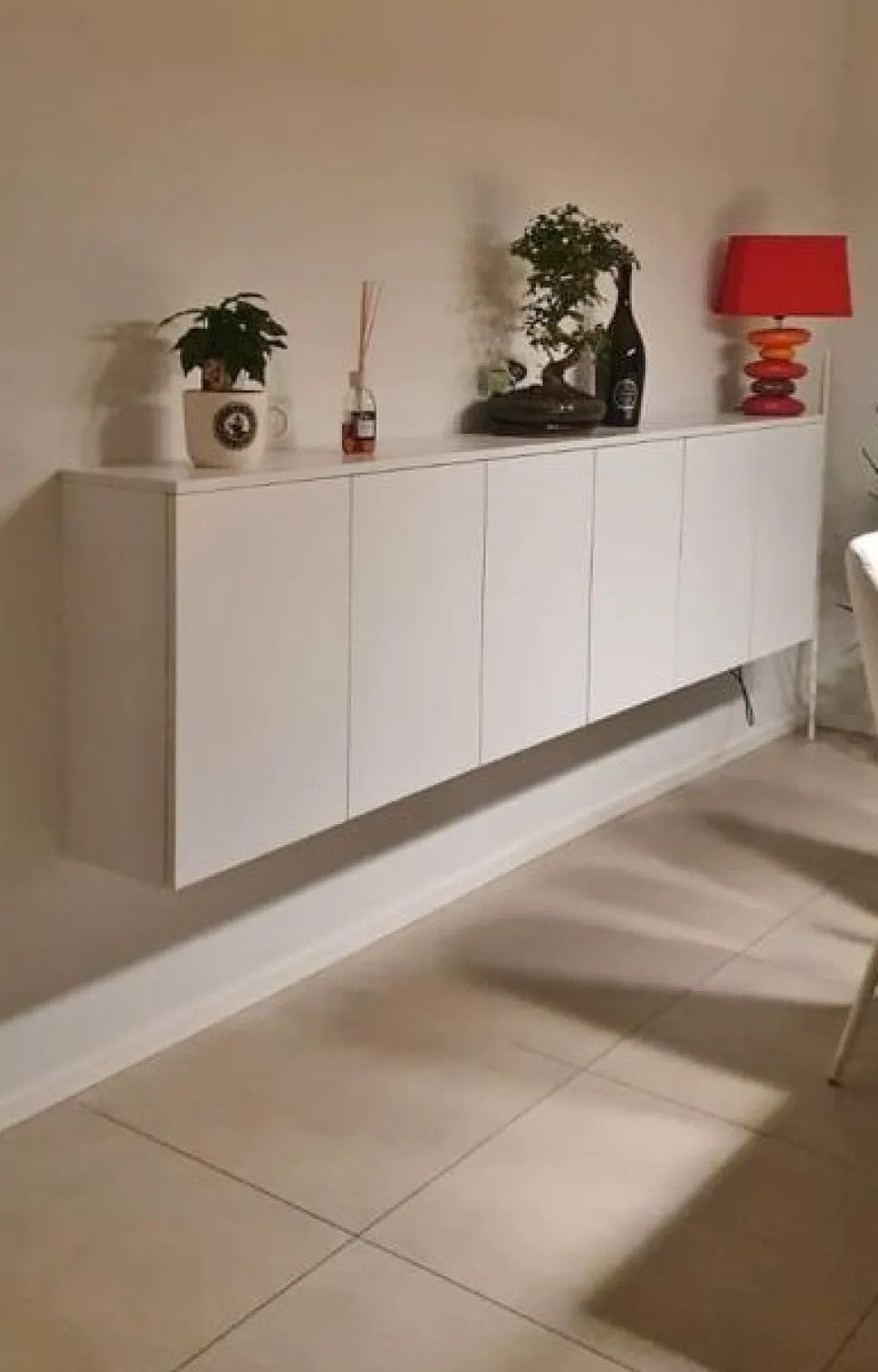 Madia Sospesa Moderna a 4 Ante Ala - Personalizzabile in 15 Colori