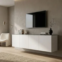 Madia Sospesa Moderna a 4 Ante Ala - Personalizzabile in 15 Colori
