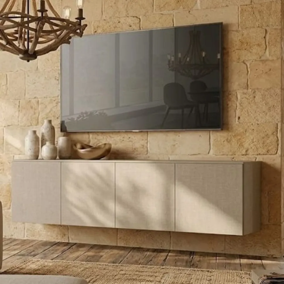 Madia sospesa moderna 4 ante Personalizzabilei disponibile in vari colori e misure