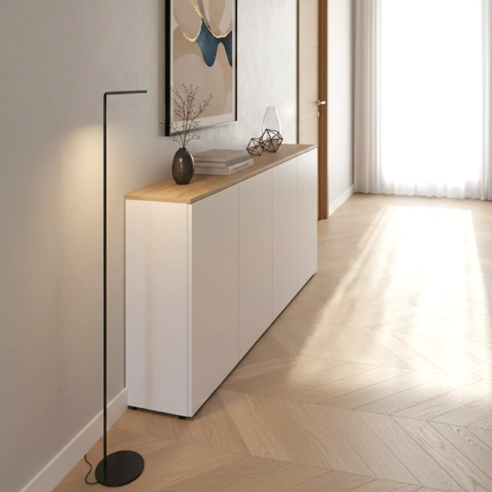 Madia Stretta Salvaspazio 4 ante 20 colorazioni L 240 cm