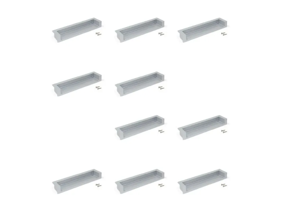 Maniglia a incasso per mobili Modena L137mm interasse 128mm
