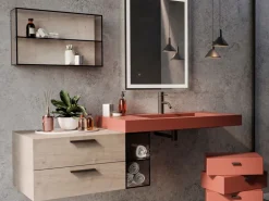 Maniglia in alluminio, anodizzato nero per mobili Brema L160mm, interasse 128mm