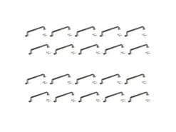 Maniglia in zama per mobili Kobe L164mm interasse 128mm