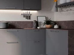Maniglia in zama per mobili Zagreb L236mm interasse 224mm