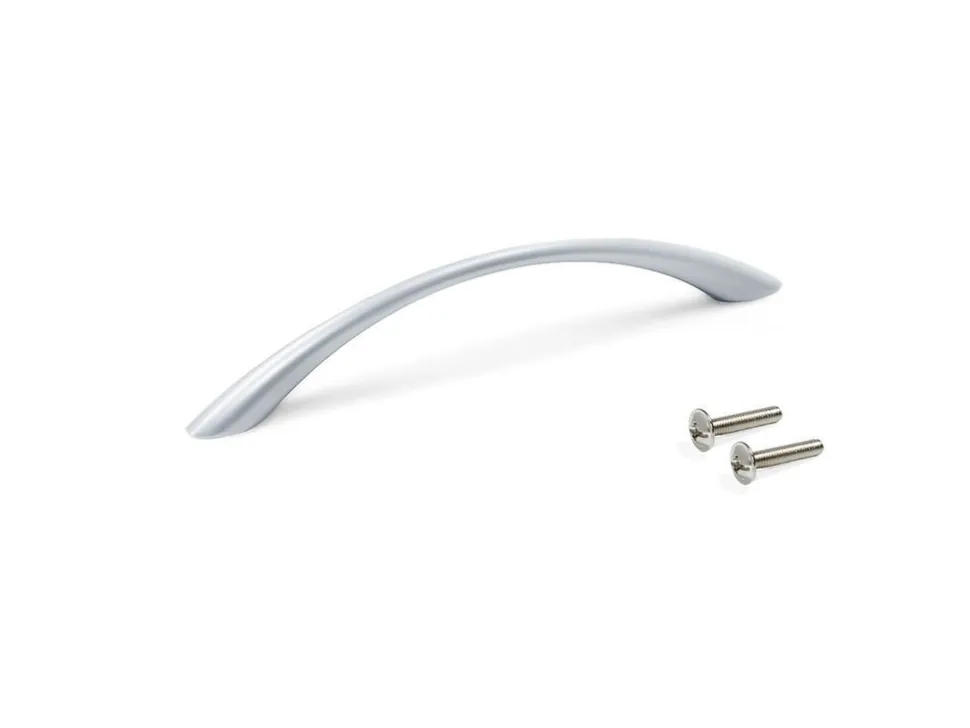 Maniglia per mobili in zama Bombay L160mm interasse 128mm disponibile in 2 colori