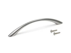 Maniglia per mobili in zama Bombay L160mm interasse 128mm disponibile in 2 colori