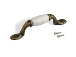 Maniglia per mobili in zama Papua L127mm interasse 76mm