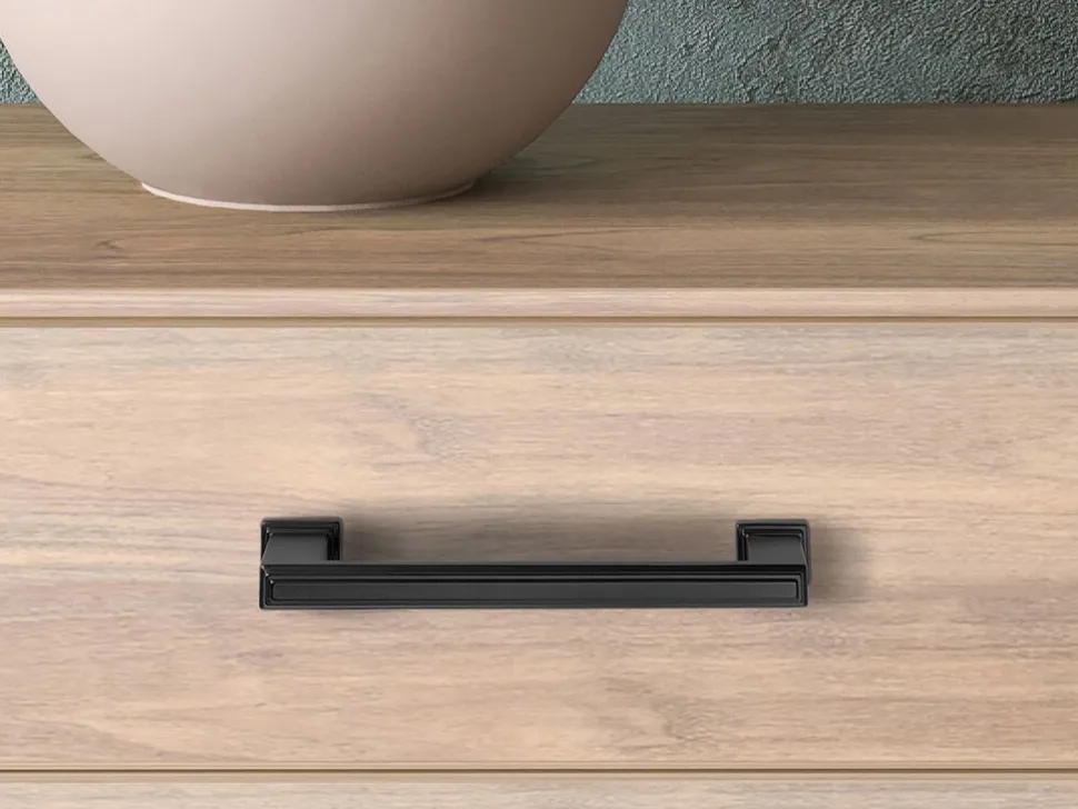 Maniglia per mobili in zama Tanger L147.5mm interasse 128mm disponibile in 2 colori
