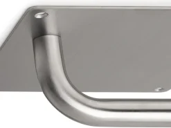 Maniglie con piastre 17x17 cm per porte interne forma a U in Acciaio Inox