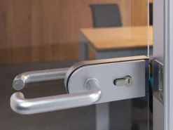 Maniglie per serrature di porte da interno in vetro Modello U disponibile in 3 colori