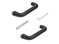 Maniglie per serrature di porte da interno in vetro Modello U disponibile in 3 colori
