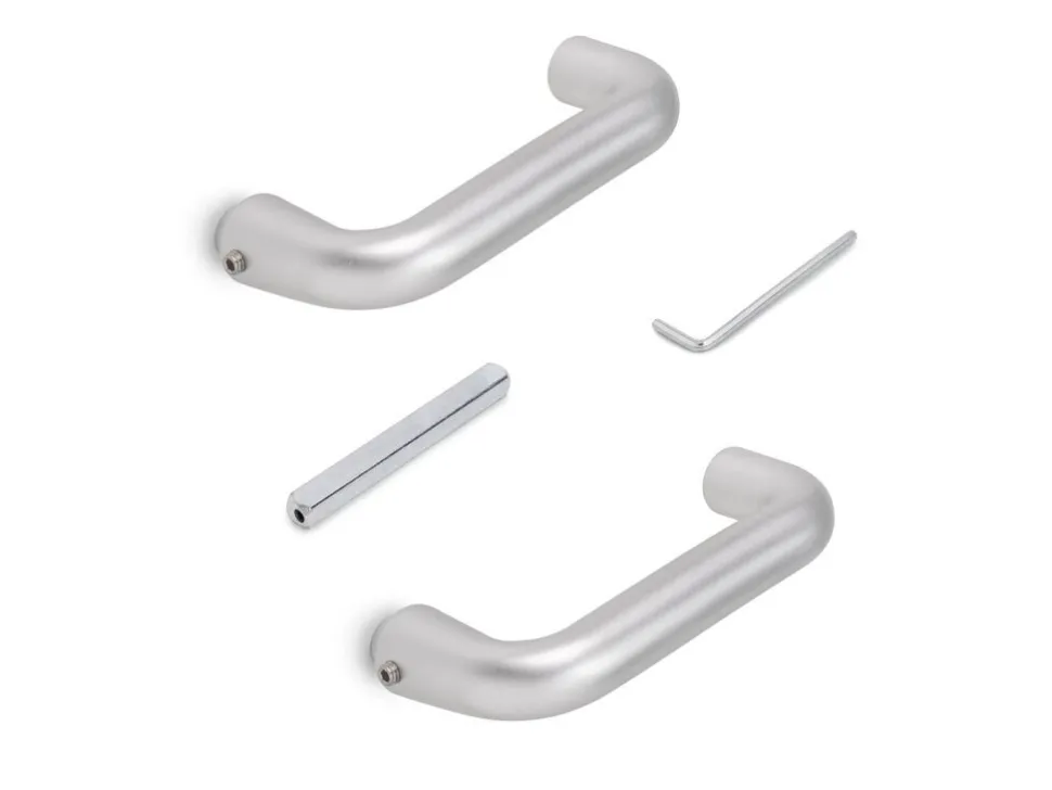 Maniglie per serrature di porte da interno in vetro Modello U disponibile in 3 colori