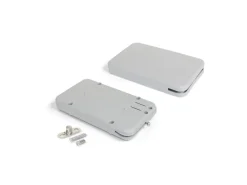 Meccanismo per porta a battente Miniwinch con coperchio, 4 kg, Acciaio e Tecnoplastica, Grigia