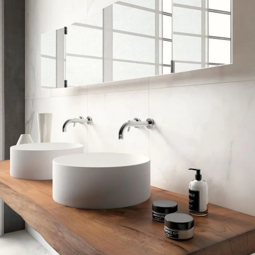 Mensola bagno in legno massello 150 x 45 cm