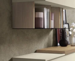 Mensola in Lamiera con schienale e divisori colorati disponibile in 4 misure