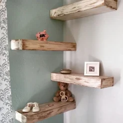Mensola in legno massello 50 cm