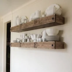 Mensola in legno massello 120 cm