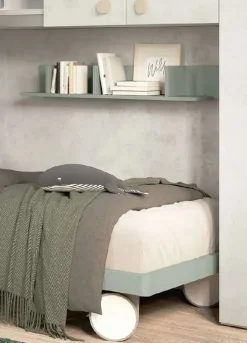 Mensola sospesa componibile con vani a giorno in Vari Colori