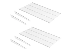 Mensole con staffe in filo metallico Jagmet in Acciaio Verniciato bianco