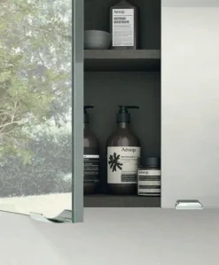 Mobile Bagno a terra 3 cassetti con maniglia a gola Levante disponibile in 5 colori