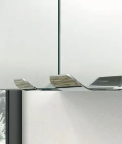 Mobile Bagno a terra 3 cassetti con maniglia a gola Levante disponibile in 5 colori