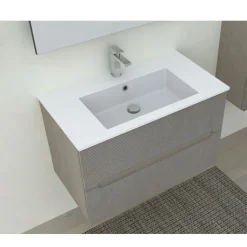 Mobile Bagno 2 cassetti sospeso Rigo disponibile in 3 misure e 5 colori