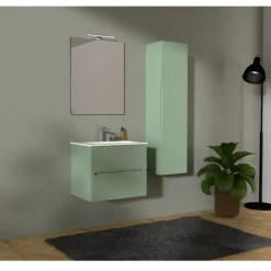 Mobile Bagno 2 cassetti sospeso Rigo disponibile in 3 misure e 5 colori