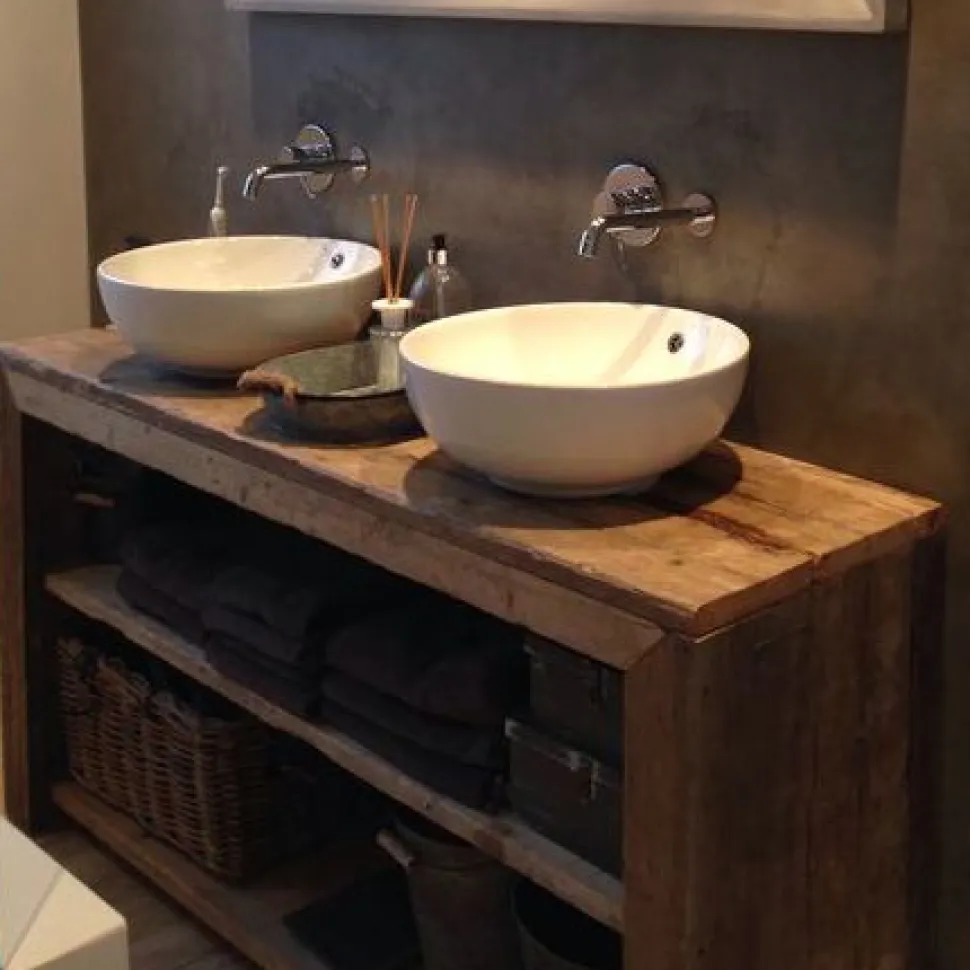 Mobile bagno in legno massello 160 x75 cm