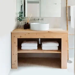 Mobile bagno in legno massello 120x75 cm