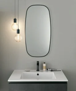 Mobile Bagno sospeso 2 cassetti con maniglia a gola Carlotta disponibile in 5 colori
