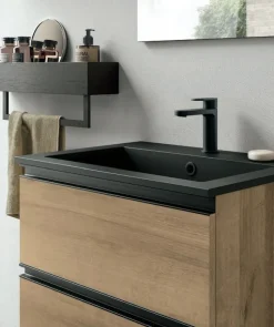 Mobile Bagno sospeso 2 cassetti con maniglia a gola Ramona disponibile in 5 colori