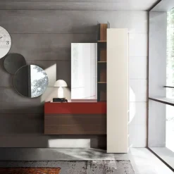 Mobile da ingresso con 3 cassetti sospesi Kim linea Nais disponibile in vari colori