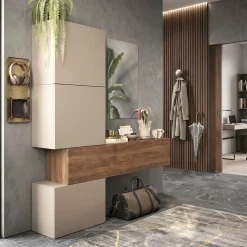Mobile da ingresso con pensili sospesi Giò disponibile in vari colori