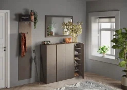 Mobile da ingresso Dublino linea Combo in finitura Bronzo e Rovere Mercure