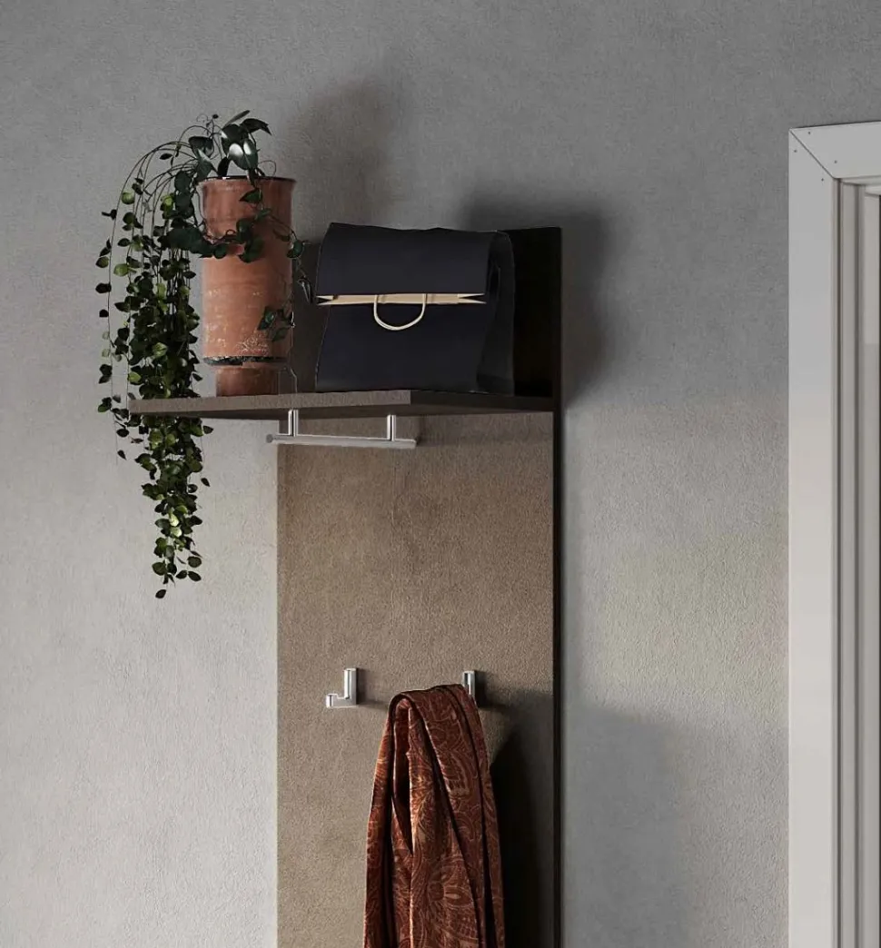Mobile da ingresso Madrid linea Combo in finitura Bronzo e Rovere Mercure