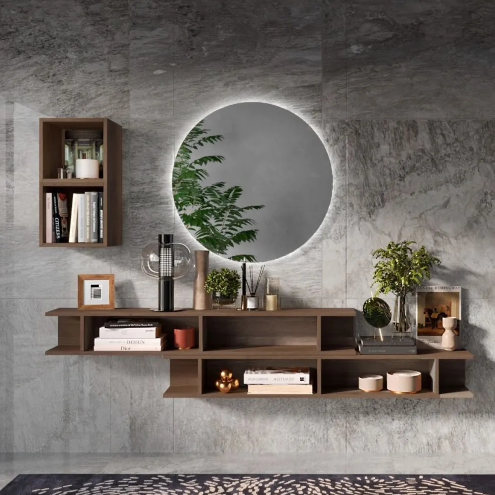 Mobile da ingresso Natan in finitura Rovere Mercure