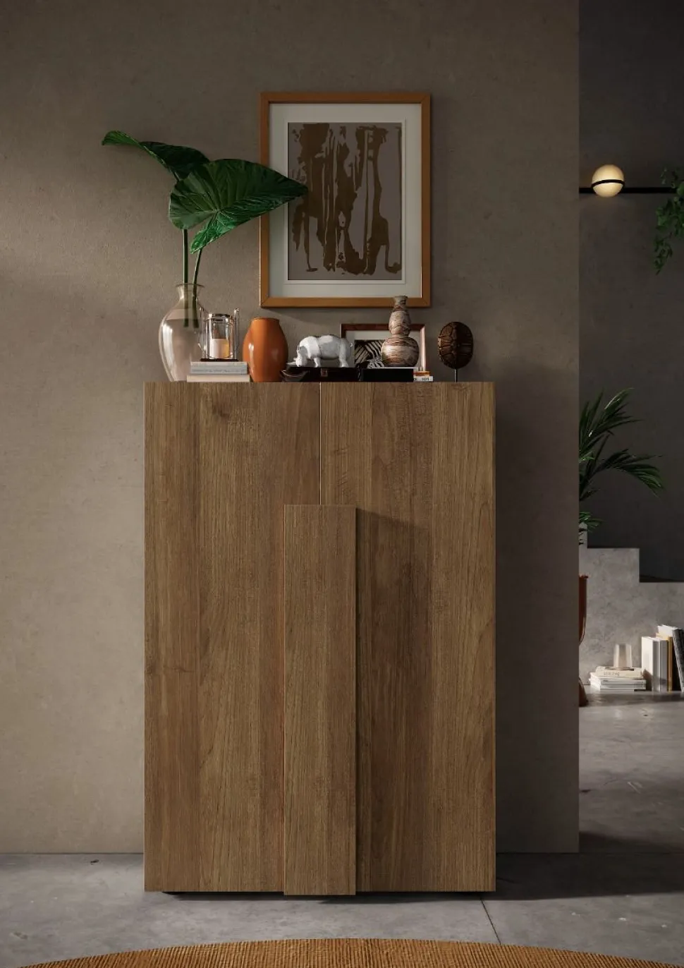 Mobile da ingresso Runa linea Sax in finitura Rovere Mercure