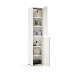 Mobile lavanderia multifunzionale completo Bianco frassino L 395