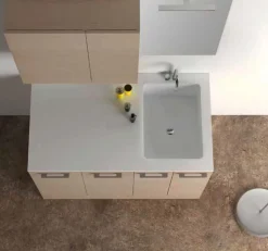 Mobile per Lavatrice Totus con lavabo integrato disponibile in 4 misure e vari colori