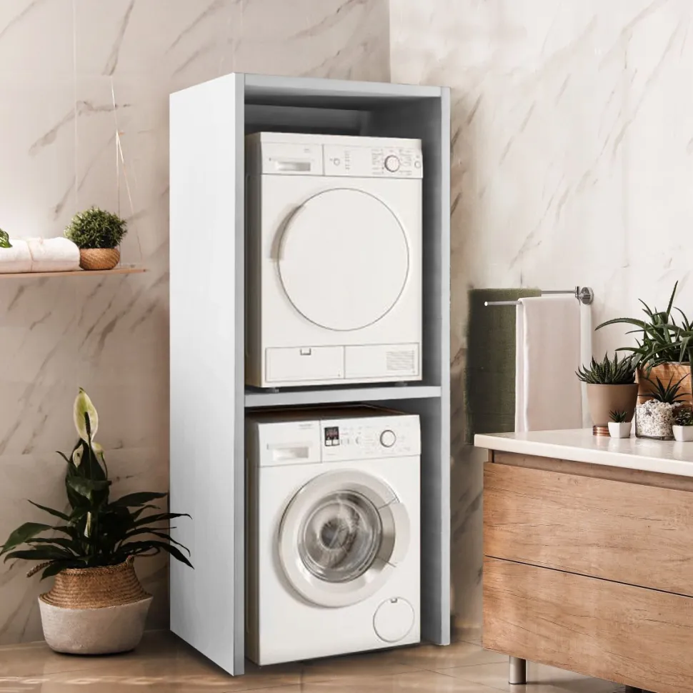 Mobile porta Lavatrice Asciugatrice H 198cm in 3 colori Spessore 36mm