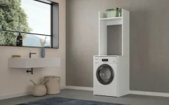 Mobile porta Lavatrice o Asciugatrice salvaspazio Bianco