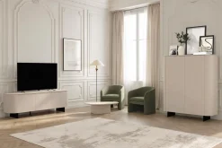 Mobile Porta TV 3 ante con apertura Push-Pull e piede a lama in metallo