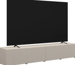 Mobile Porta TV moderno 4 ante in Cashmere Cannettato