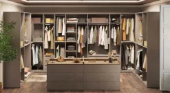 Modulo per cabina armadio ad angolo o lineare disponibile in 4 colori e 2 misure