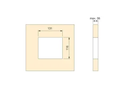 Multiconnettore da tavolo Atom 14, 130x115 mm disponibile in 2 colori