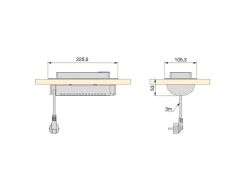 Multiconnettore da tavolo Backflip 215x88 mm