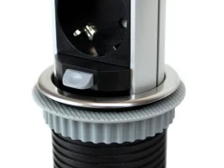 Multiconnettore estraibile da incasso Vertikal Push diametro 60 mm