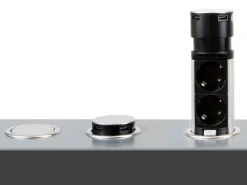 Multiconnettore estraibile da incasso Vertikal Push diametro 60 mm